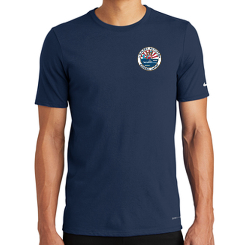 Nike Dri-FIT Cotton / Poly Tee -- College Navy