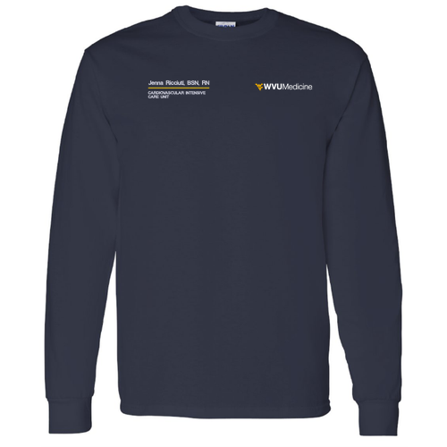 Gildan Heavy Cotton Longsleeve Basic T-Shirt -- Navy