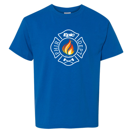 Gildan Heavy Cotton Basic Youth T-Shirt -- Neon Blue