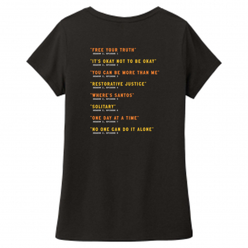 S2 Tracklist District Made Ladies Perfect Tri V-Neck Tee -- Black