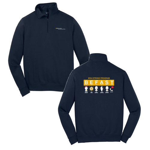 Sport Tek Quarter Zip Sweatshirt -- True Navy