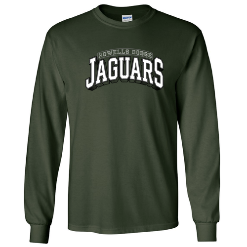 Gildan Ultra Cotton Longsleeve Basic T-Shirt -- Forest Green
