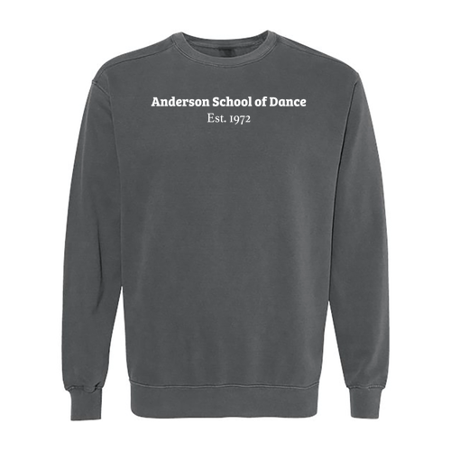 Comfort Colors Adult Crewneck Sweatshirt Est. 1972 -- Pepper