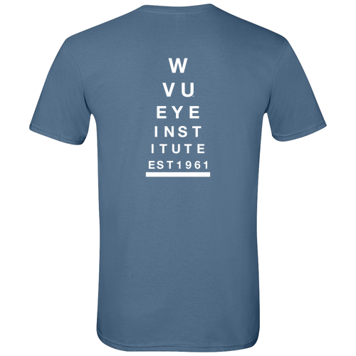 Screen Printed Gildan SoftStyle T-Shirt -- Indigo Blue