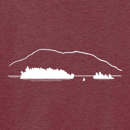 Odell -- District Made Ladies Perfect Tri V-Neck Tee -- Maroon Frost