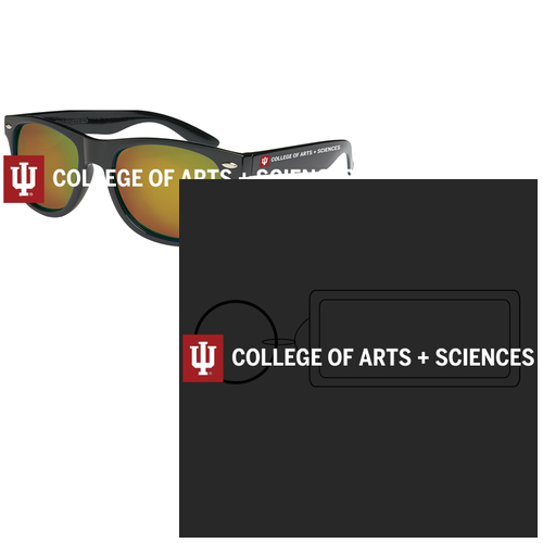 Hit Promo Mirrored Malibu Sunglasses -- Black / Red