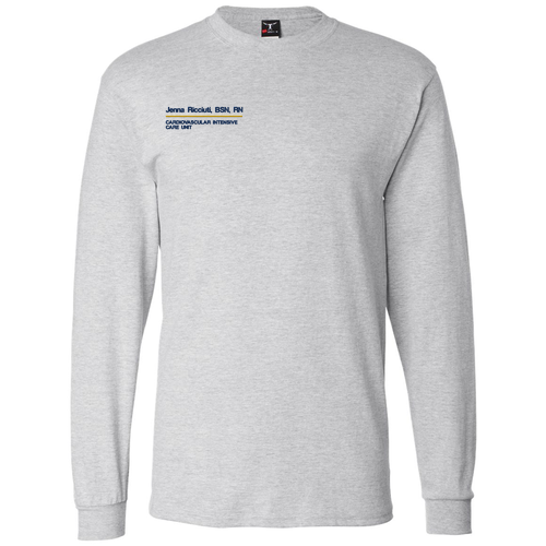 Hanes Beefy T Longsleeve T-Shirt -- Ash
