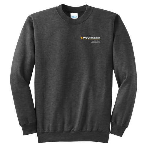 Port and Company Classic Crewneck Sweatshirt -- Dark Heather Grey