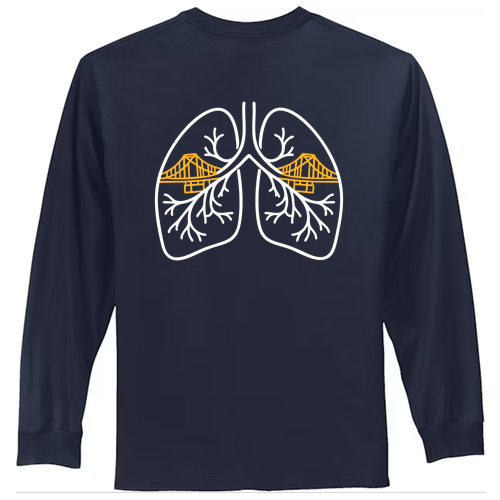 Port and Company100% Cotton Essential Long Sleeve T-Shirt -- Navy