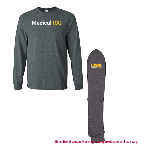 Gildan Ultra Cotton Longsleeve Basic T-Shirt -- Dark Heather