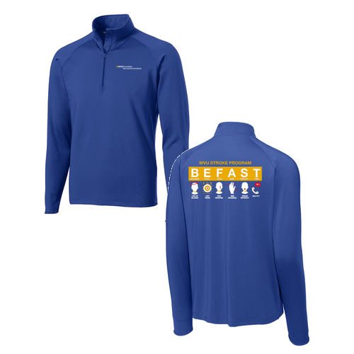 Sport Tek Sport Wick Stretch Half Zip Pullover -- True Royal