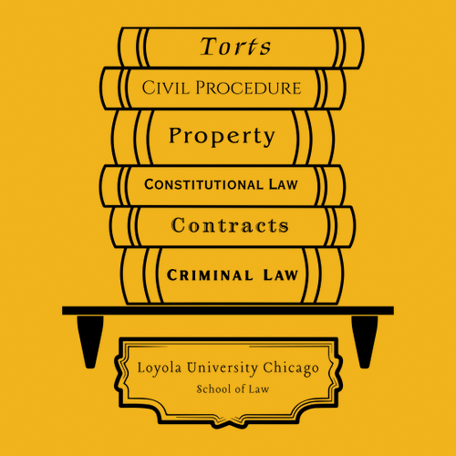 Law Books Basic T-Shirt -- Gold