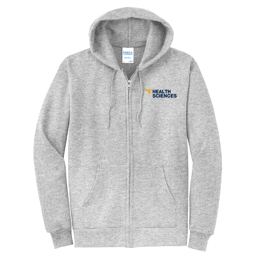 Port and Company Classic Full Zip Hooded Sweatshirt -- Ash