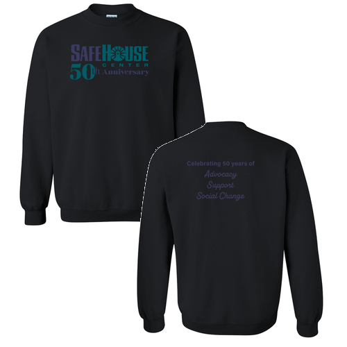 Crew Neck Sweatshirt -- Black