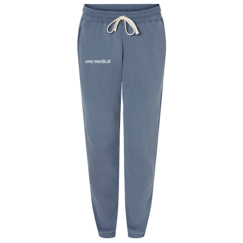 Garment-Dyed Lightweight Fleece Sweatpants -- Blue Jean