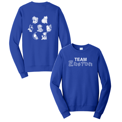 Port and Company Fan Favorite Fleece Crewneck Sweatshirt -- True Royal
