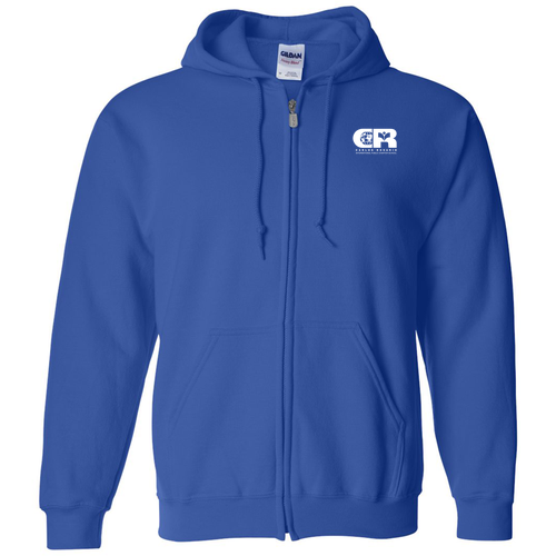 Gildan Full Zip Hooded Sweatshirt -- Royal