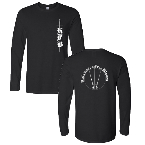 Gildan Softstyle Ringspun Cotton Longsleeve Tee -- Black
