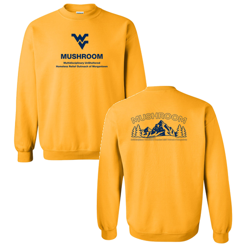 Gildan Heavy Blend Crew Neck Sweatshirt -- Gold