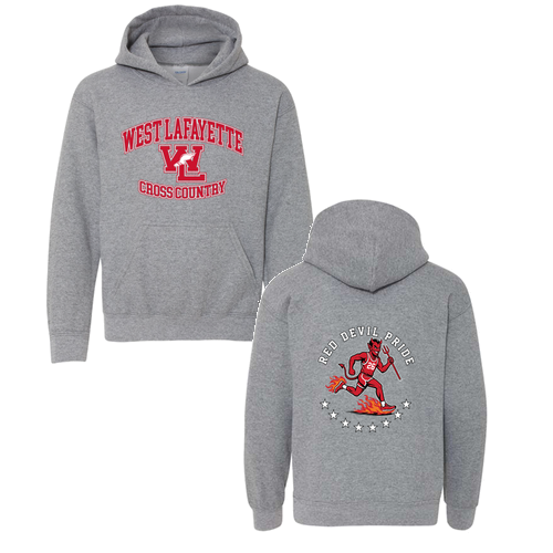 Gildan Heavy Blend Youth Hooded Sweatshirt -- Graphite Heather