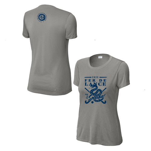 Ladies Sport Tek Competitor Wicking Tee -- Grey Concrete Heather