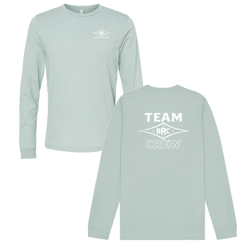 Bella+Canvas Unisex Heather Cvc Long Sleeve Tee- Heathers -- Heather Dusty Blue
