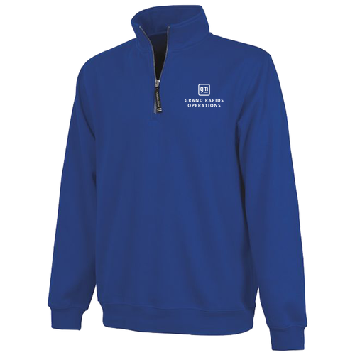 Charles River Crosswind Quarter Zip Sweatshirt -- Royal