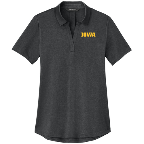 Embroidered Mercer+Mettle Women’s Recharge Jersey Polo -- Anchor Grey Heather