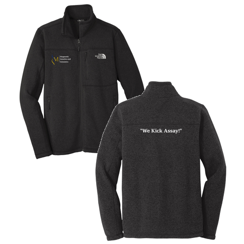 The North Face Left Chest & Back Print Jacket -- Black Heather