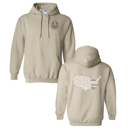 Gildan Heavy Blend Hooded Sweatshirt -- Sand