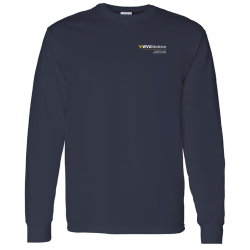 Gildan Heavy Cotton Longsleeve Basic T-Shirt -- Navy