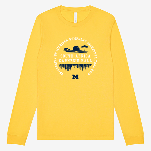 Mens/Unisex Bella Canvas Heather Cvc Long Sleeve Tee- Heathers -- Heather Yellow Gold