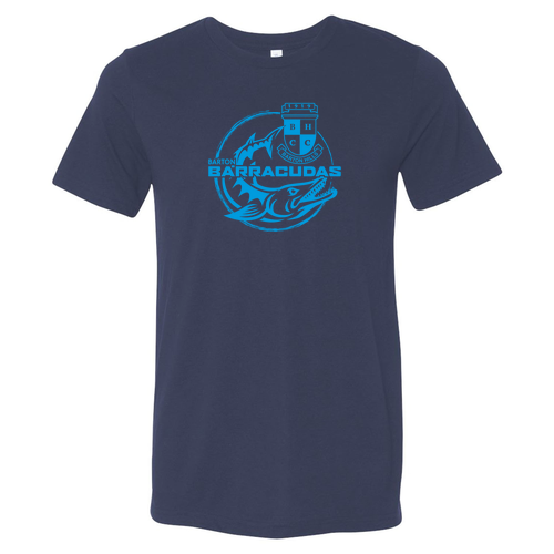 Mens/Unisex Bella Canvas Soft Fitted Triblend Short Sleeve T-Shirt -- Navy Triblend