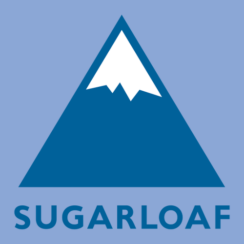 Sugarloaf Logo 1 Blue Ink -- Pullover Hooded Sweatshirt Carolina Blue