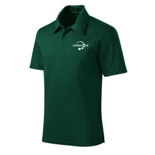 Sport Tek Active Textured Polo -- Forest Green