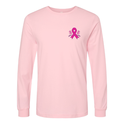 Bella Canvas Unisex Jersey Longsleeve Tee -- Pink
