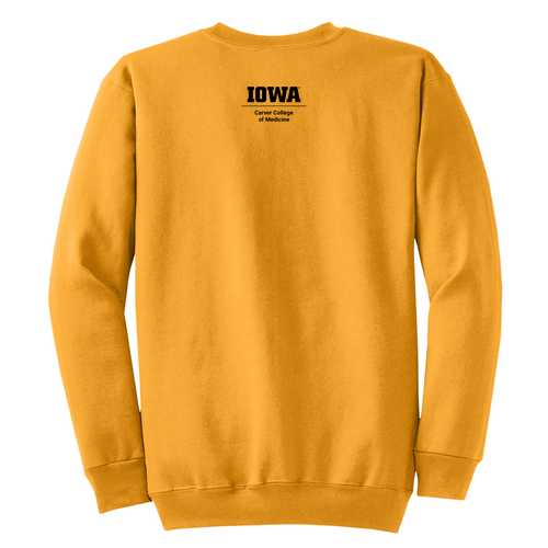 Arch Medicine Port and Company Classic Crewneck Sweatshirt -- Gold