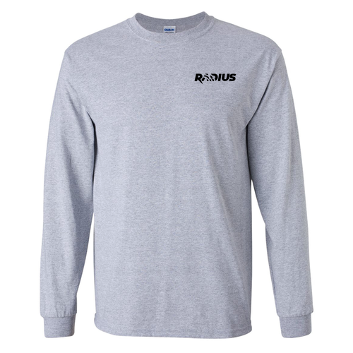 Gildan Ultra Cotton Longsleeve Basic T-Shirt -- Sport Grey