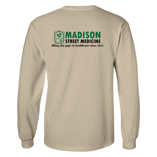 Gildan Ultra Cotton Longsleeve Basic T-Shirt -- Sand