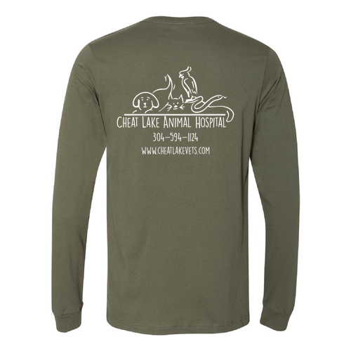 Bella Canvas Unisex Jersey Longsleeve Tee -- Military Green