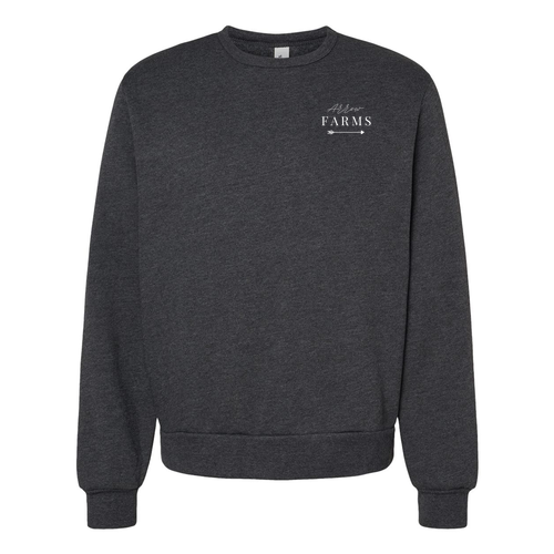 Bella+Canvas Sponge Fleece Classic Crewneck Sweatshirt -- Dark Grey Heather