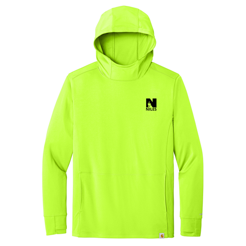 Carhartt Force® Sun Defender™ Long Sleeve Hooded T-Shirt -- Brite Lime, NIC, 14 Points