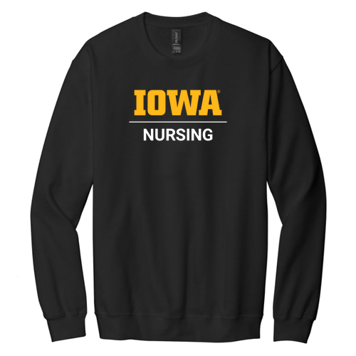 Gildan Adult Softstyle Fleece Crew Sweatshirt -- Black