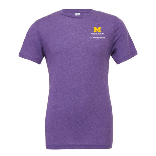 Bella Canvas Soft Fitted Triblend Short Sleeve T-Shirt -- Sld Team Purple T