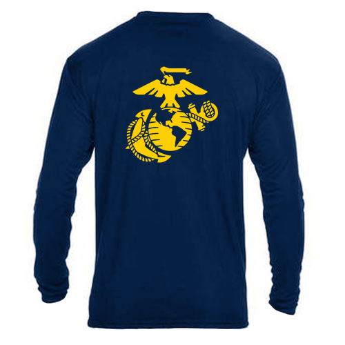 Mens/Unisex A4 Mens Long Sleeve Performance Cooling T-Shirt -- Navy