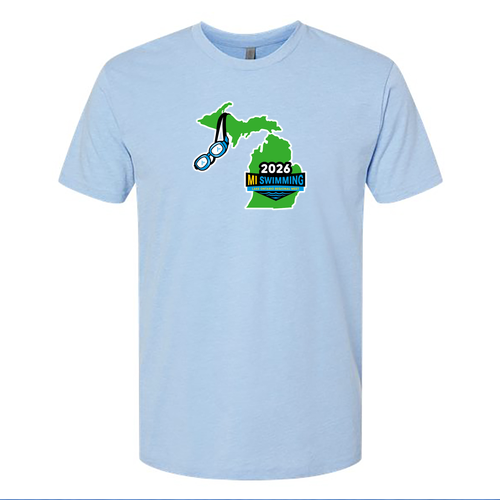 Mens/Unisex Next Level Soft Fitted CVC Tee -- Heather Columbia Blue