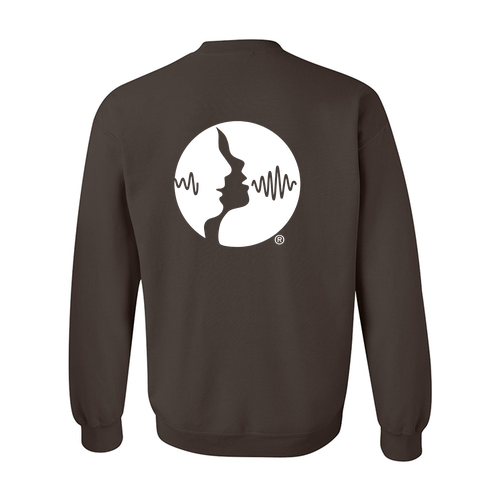 WMU SLHA Gildan Heavy Blend Crew Neck Sweatshirt -- Dark Chocolate