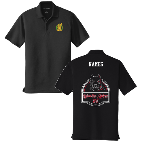 Men's Black Performance Polo Shirt
