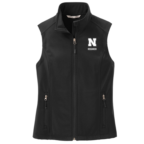Ladies Port Authority Core Soft Shell Vest -- Black