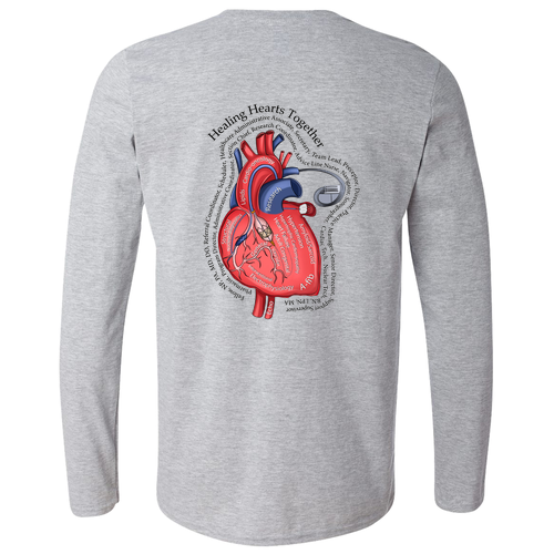 Gildan Softstyle Longsleeve T Shirt -- Sport Grey